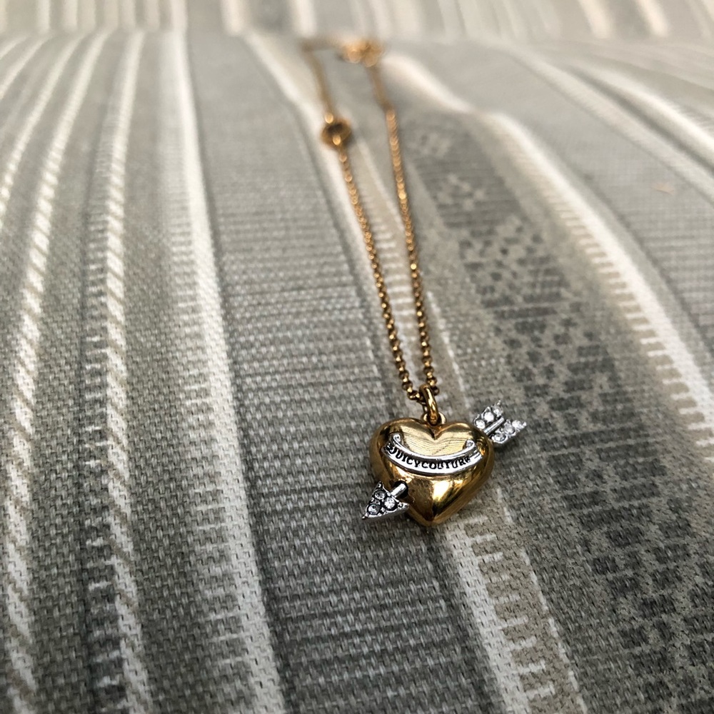 Juicy Couture Heart and Arrow Necklace